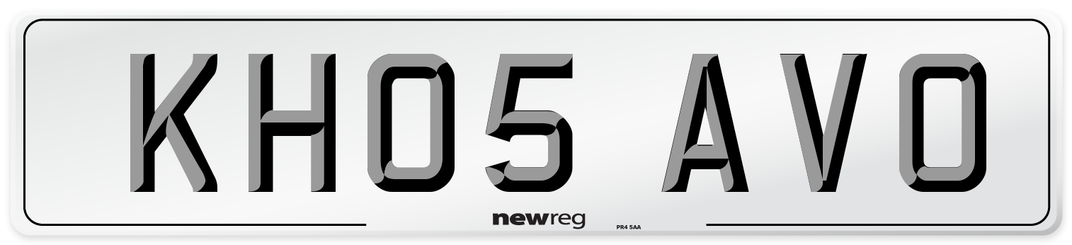 KH05 AVO Number Plate from New Reg